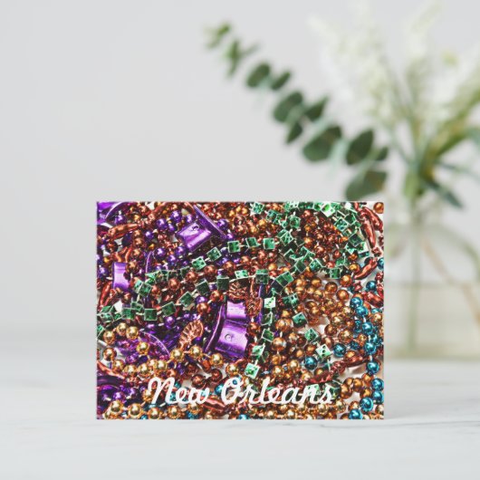 Beads, New Orleans Briefkaart (Staand voorkant)