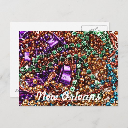 Beads, New Orleans Briefkaart (Voorkant / Achterkant)