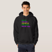 Beads Parades Crawfish Kingcake Mardi Gras Hoodie (Voorkant volledig)