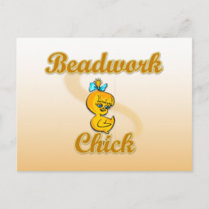 Beadwork Chick Briefkaart