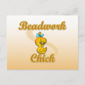 Beadwork Chick Briefkaart (Voorkant)