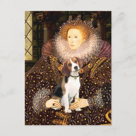 Beagle 1 - Koningin Elizabeth I Briefkaart (Voorkant)