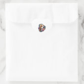 Beagle 4 hart sticker (Tas)