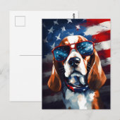 Beagle 4 juli Onafhankelijkheidsdag Briefkaart (Voorkant / Achterkant)