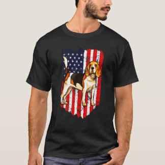 Beagle 4 juli Verenigde Staten T-shirt