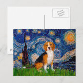 Beagle 7 - Sterrennacht Briefkaart (Voorkant / Achterkant)
