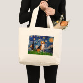 Beagle 7 - Sterrennacht Grote Tote Bag (Voorkant (product))