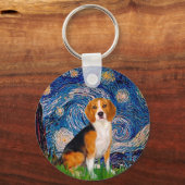 Beagle 7 - Sterrennacht Sleutelhanger (Voorkant)