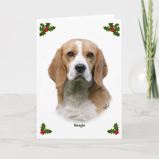 Beagle 9Y313D-038 Feestdagen Kaart (Voorkant)