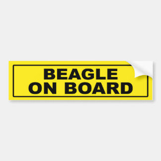 Beagle aan boord bumpersticker