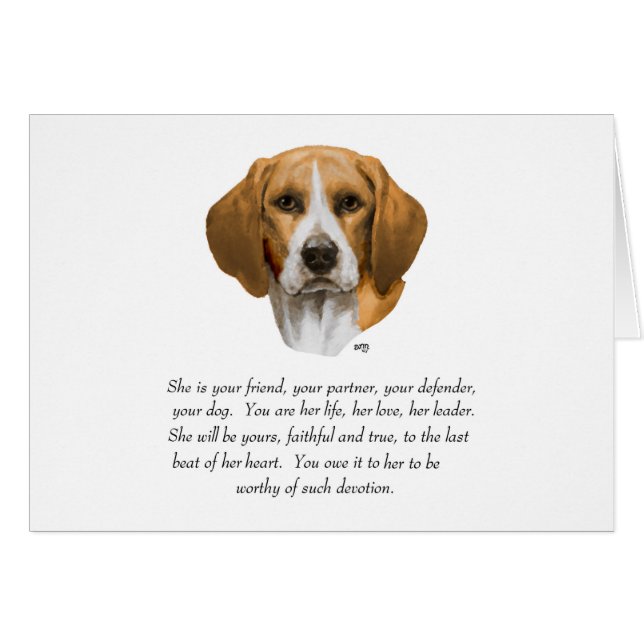 Beagle Aandenken (Voorkant Horizontaal)