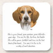 Beagle Aandenken Bier Onderzetter (Voorkant)