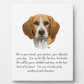 Beagle Aandenken Fotoplaat (Voorkant)