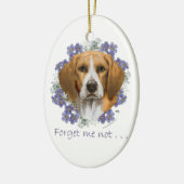 Beagle Aandenken Keramisch Ornament (Links)
