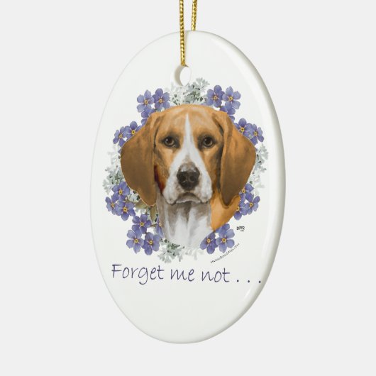 Beagle Aandenken Keramisch Ornament (Links)