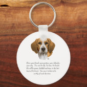 Beagle Aandenken MAN Sleutelhanger (Voorkant)