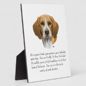 Beagle Aandenken MANNELIJK Fotoplaat (Zijkant)
