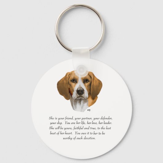 Beagle Aandenken Sleutelhanger (Voorkant)