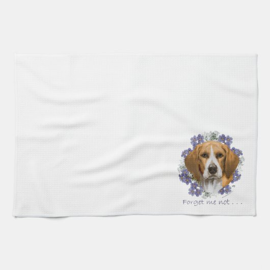 Beagle Aandenken Theedoek (Horizontaal)