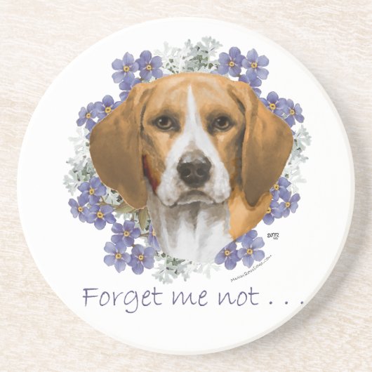 Beagle Aandenken Zandsteen Onderzetter (Voorkant)