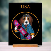 BEAGLE ACRYL BORD (Neutraal)