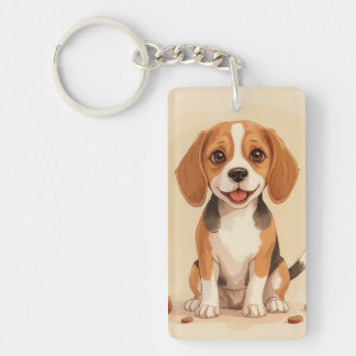 Beagle acryl Sleutelhanger