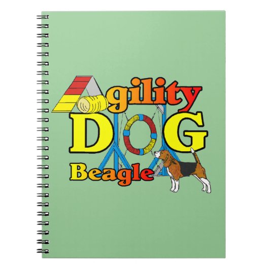 Beagle Agility Gifts Notitieboek (Voorkant)