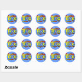 Beagle Agility Gifts Ronde Sticker (Vel)
