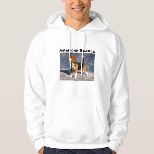 beagle, Amerikaanse beagle Hoodie (Voorkant)