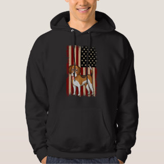 Beagle Amerikaanse vlag Patriottische 4e van Jully Hoodie