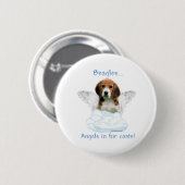 Beagle Angel - Button (Voorkant /achterkant)