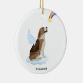 Beagle Angel Dog Gepersonaliseerd Pet Memorial Keramisch Ornament (Rechts)