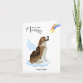 Beagle Angel Dog Memorial Sympathy Pet Loss Kaart (Voorkant)