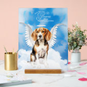 Beagle Angel hondennaam Pet Memorial Acryl Bord (Huwelijk)