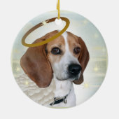 Beagle Angel Ornament (Achterkant)