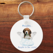 Beagle Angel Sleutelhanger (Achterkant)
