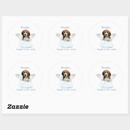 Beagle Angel - Sticker (Vel)