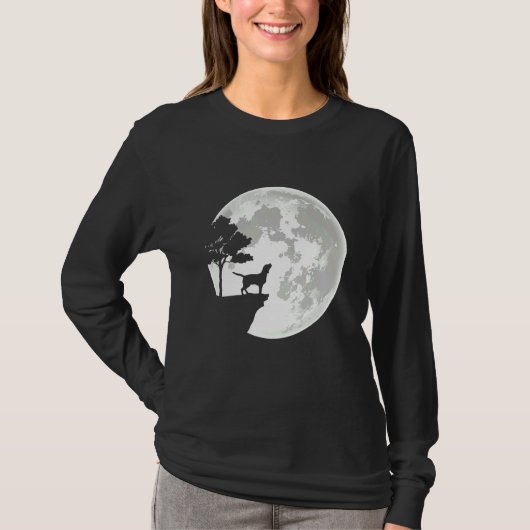 Beagle Apparel en Moon Halloween Costume T-shirt (Voorkant)