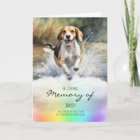 Beagle aquarel hond verlies sympathie