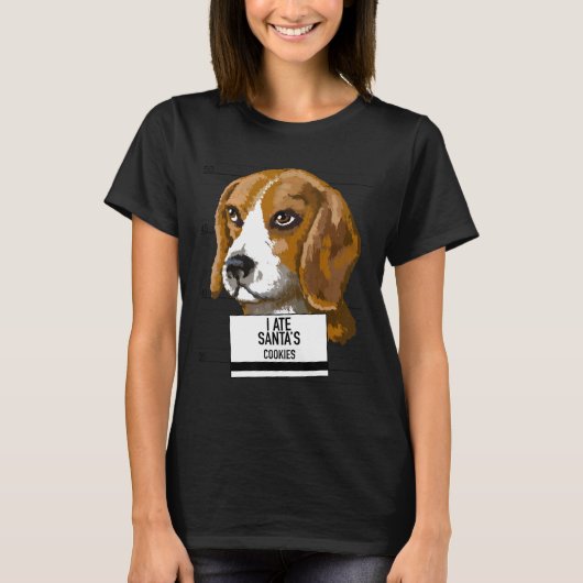 Beagle at kerstkoekjes t-shirt (Voorkant)