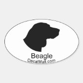 Beagle Auto Window Decal Sticker (Voorkant)
