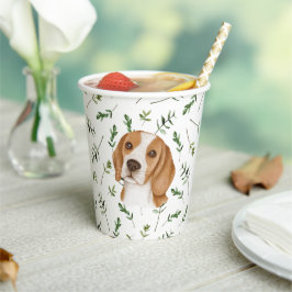 Beagle Baby shower Waterverf thema Papieren kopjes Bekers