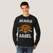 Beagle Bagel Baker Roll Lover Wheat Jewish Bread D T-shirt (Voorkant volledig)