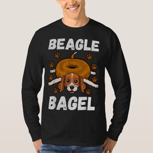 Beagle Bagel Baker Roll Lover Wheat Jewish Bread D T-shirt (Voorkant)