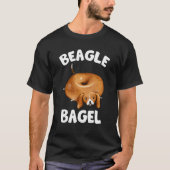 Beagle Bagel Funny Beagle Lover Dog Pun Jewish Lov T-shirt (Voorkant)