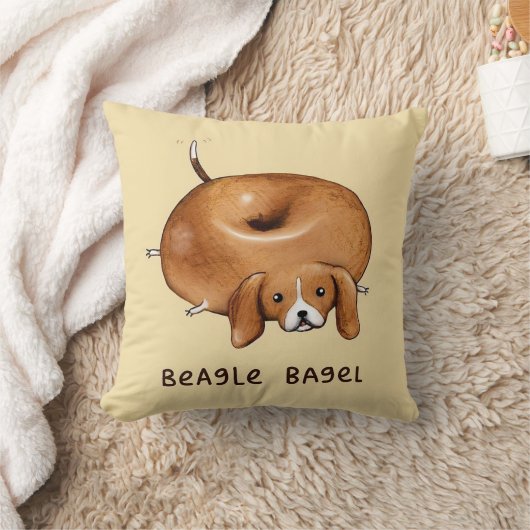 BEAGLE BAGEL lali Kussen (Deken)
