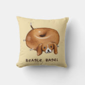 BEAGLE BAGEL lali Kussen (Voorkant)