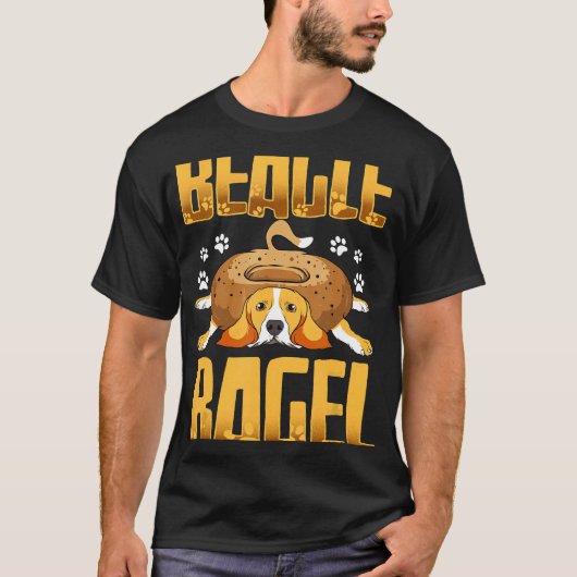 Beagle Bagel voor hond T-shirt (Voorkant)