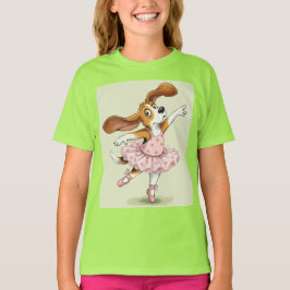 Beagle & Ballet beroemd gemaakt door Natasha Us T-shirt