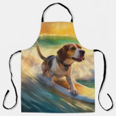 Beagle Beach Surfschilderkunst Schort (Voorkant)